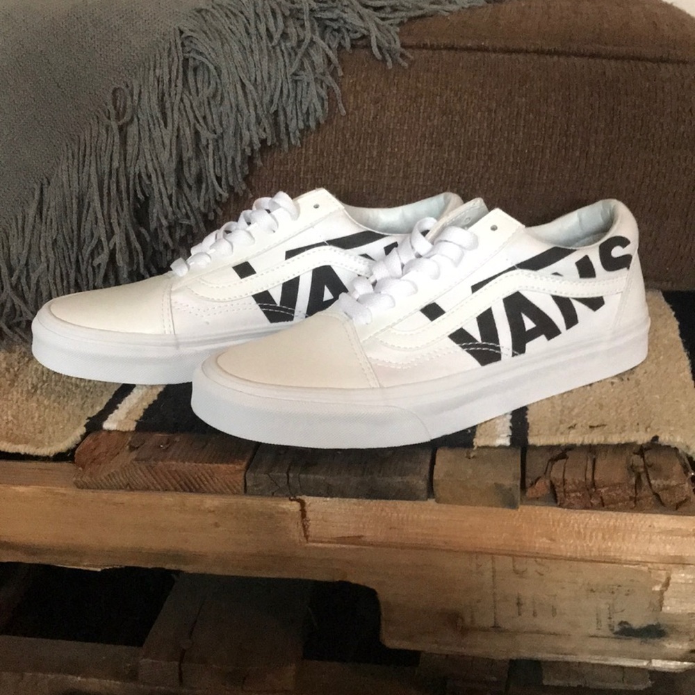 BNWOT white vans